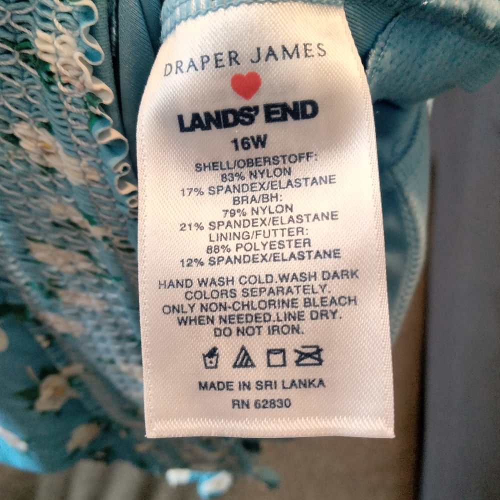 Draper James Lands' End 16w swimsuit - Picture 4 of 4